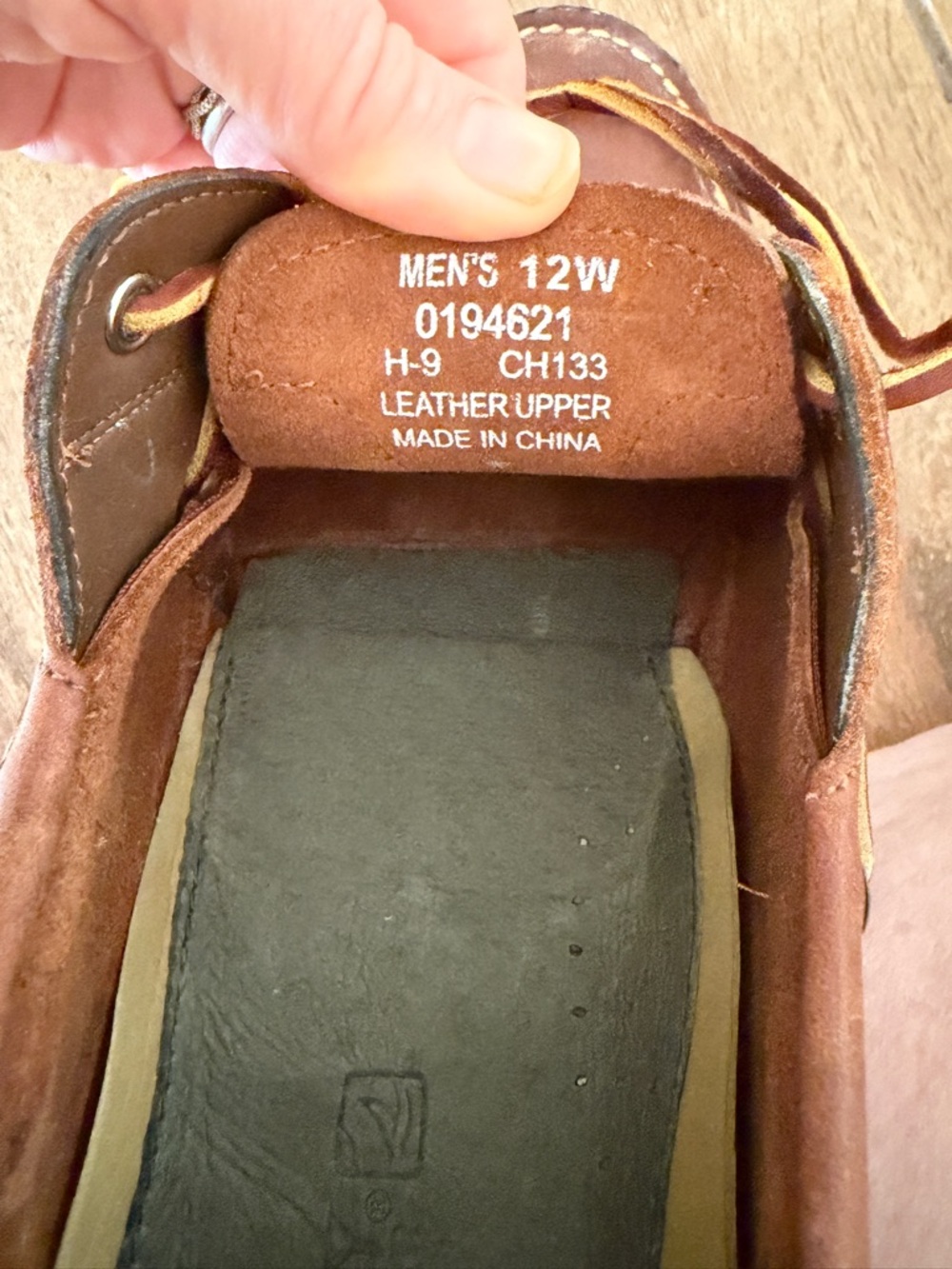 Sperry Men's Brown Leather 2-Eye Boat Shoes - Picture 5 of 5